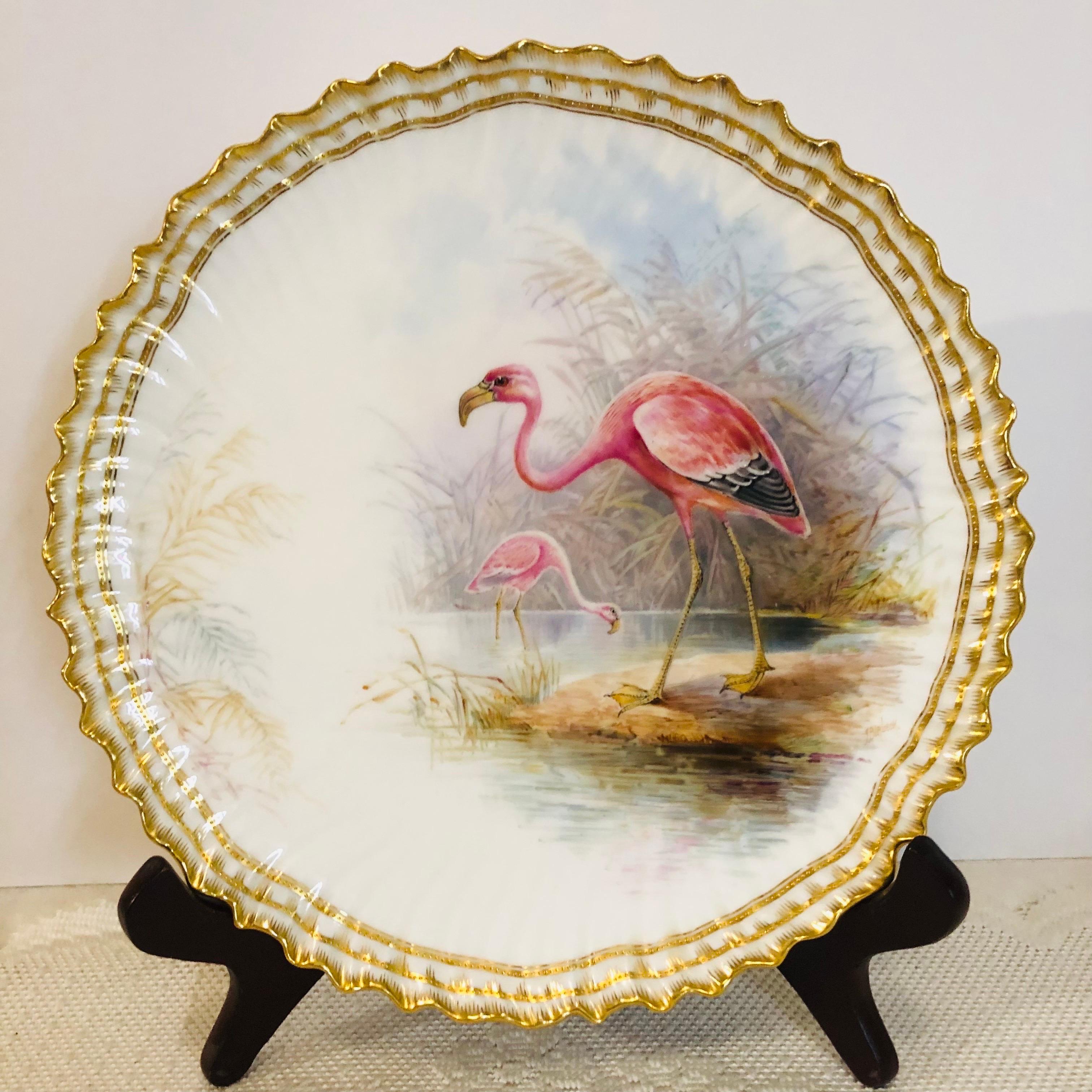 Set of 11 Cauldon Plates Each Painted Exquisitely With a Different Bird  4