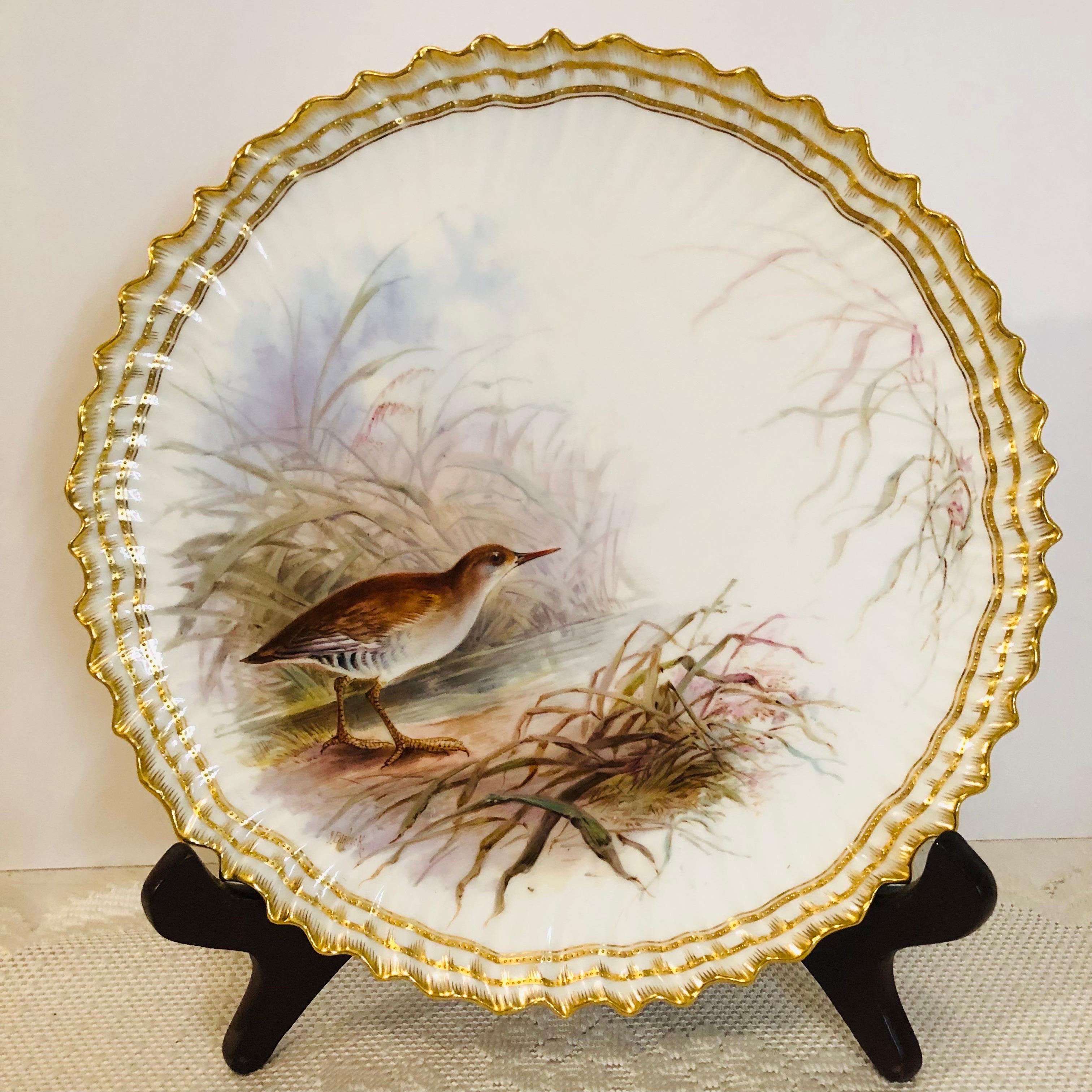 Set of 11 Cauldon Plates Each Painted Exquisitely With a Different Bird  5