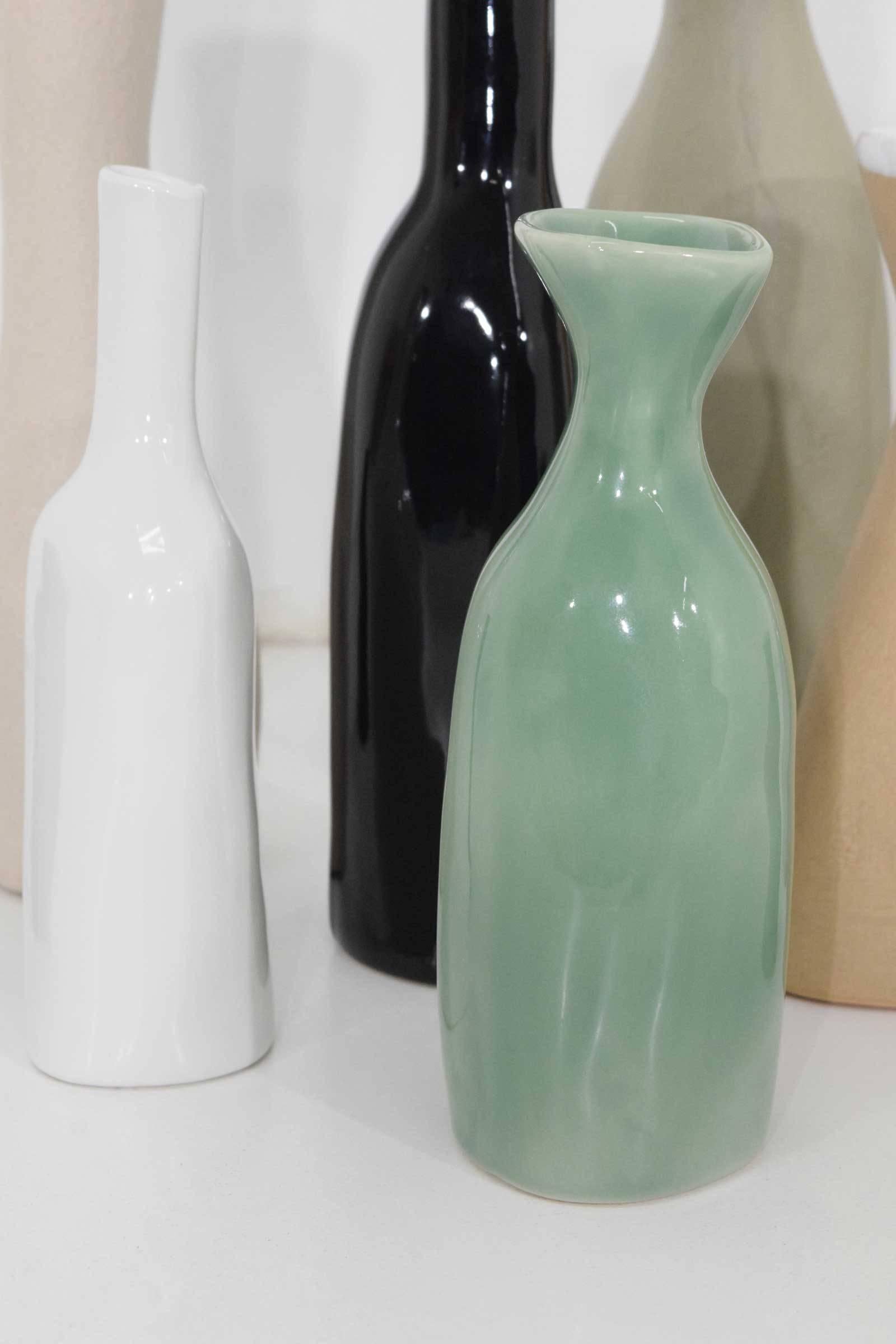 American Set of 11 Ceramic Vases by Luna Garcia