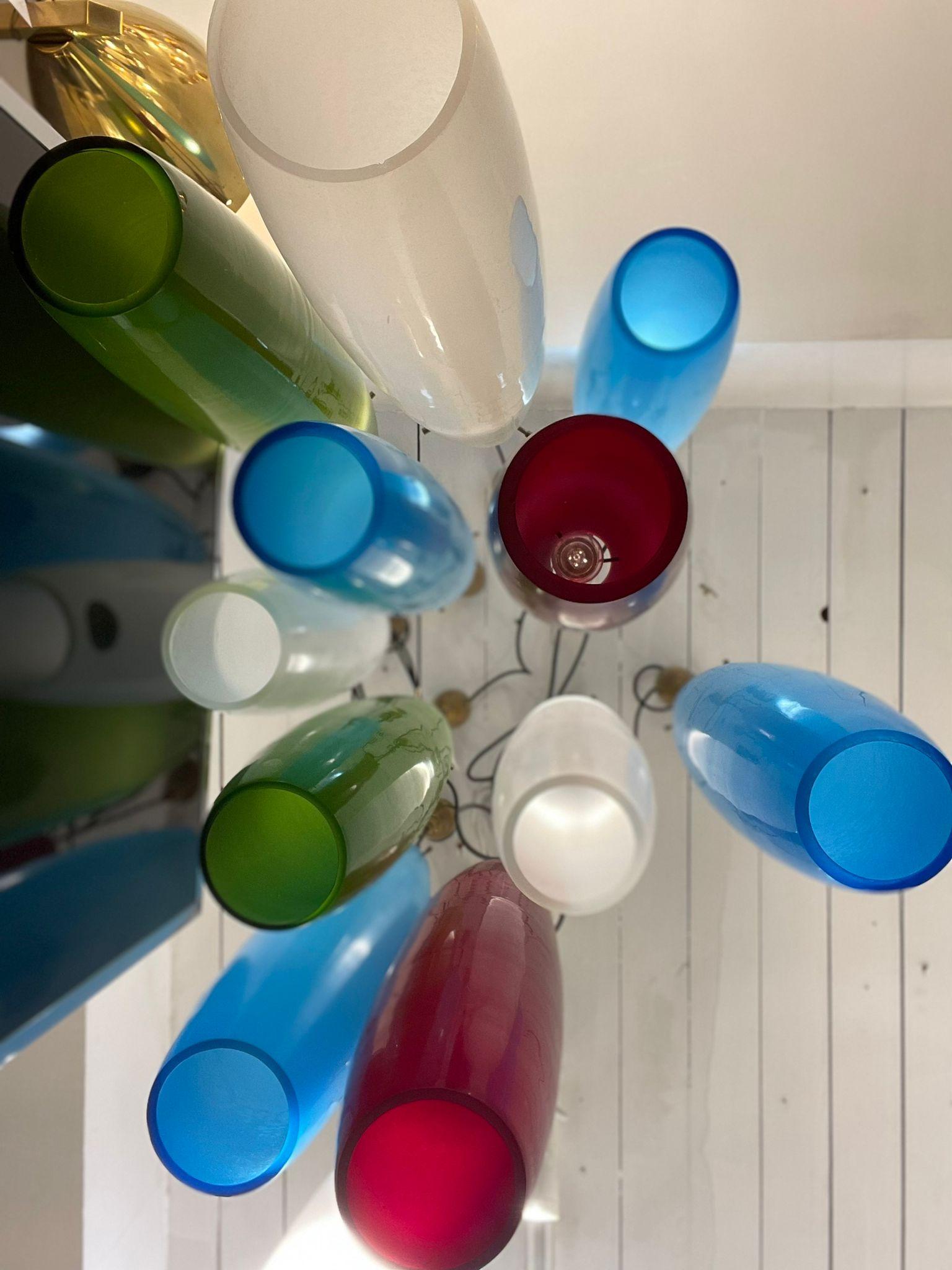  Plafonniers en forme de convexe en verre de Murano, par Pianon Bon état - En vente à London, GB