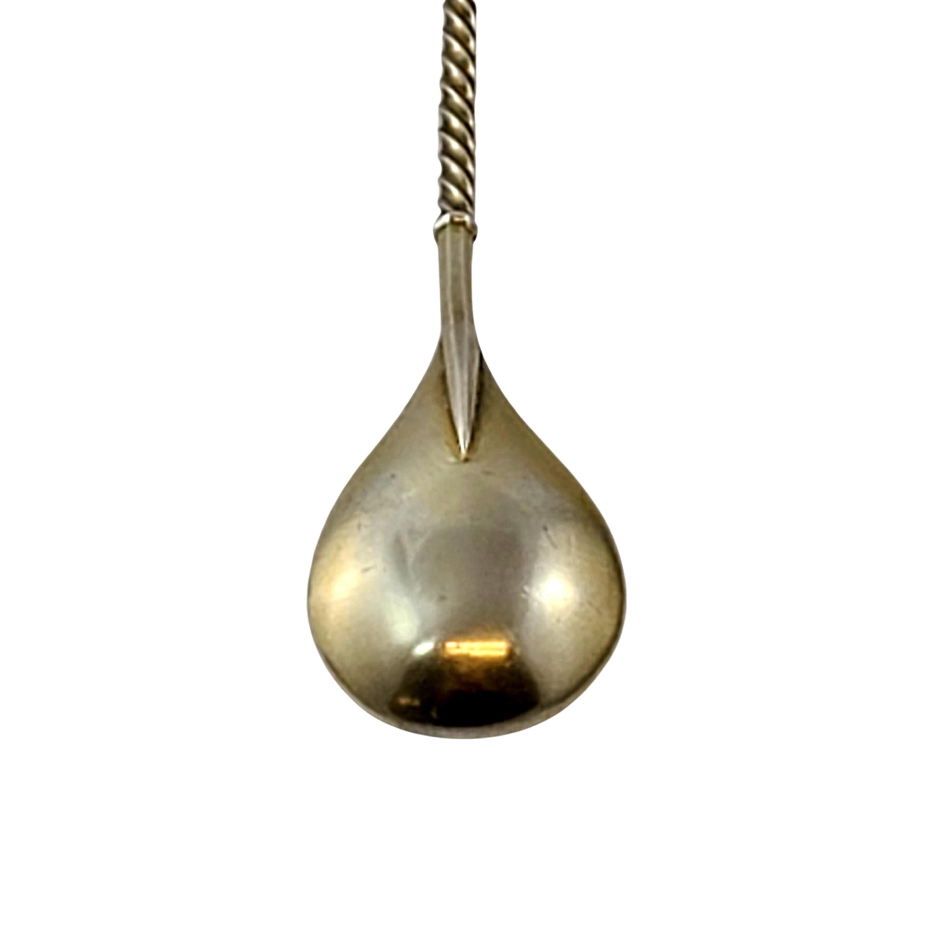 Women's or Men's Set of 11 David Andersen Sterling Silver Gold Wash Enamel Spoons