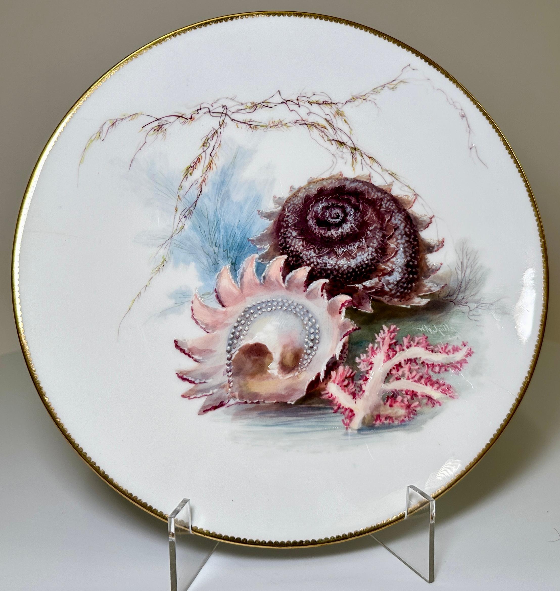 Set di 11 piatti di porcellana inglese Minton, circa 1880 in vendita 4