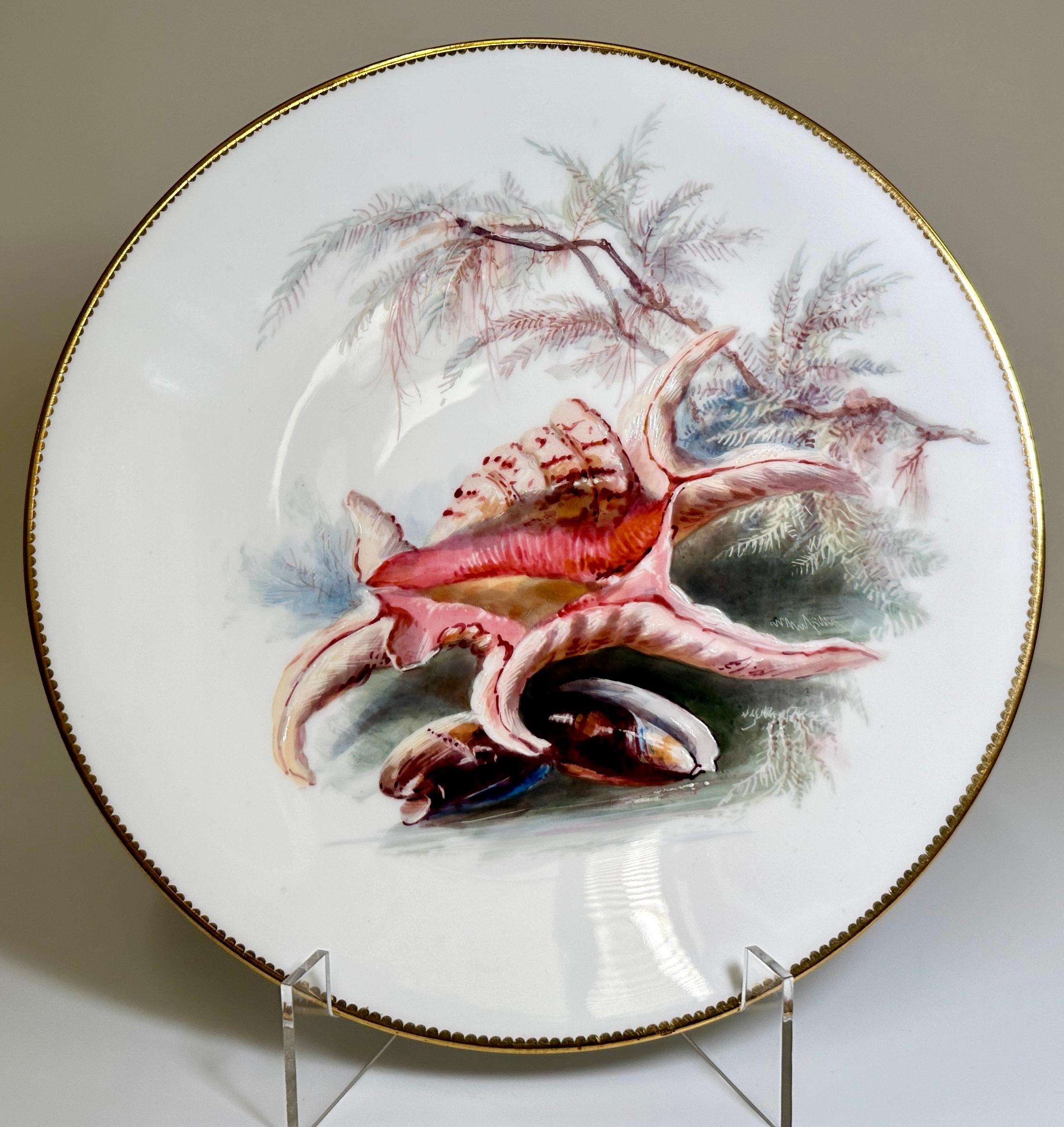 Set di 11 piatti di porcellana inglese Minton, circa 1880 in vendita 7