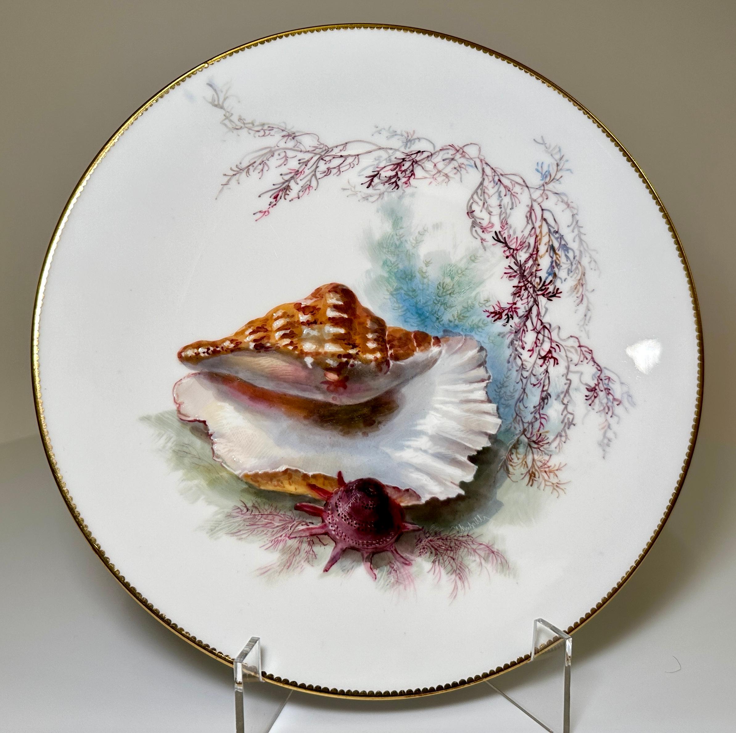 Inglese Set di 11 piatti di porcellana inglese Minton, circa 1880 in vendita