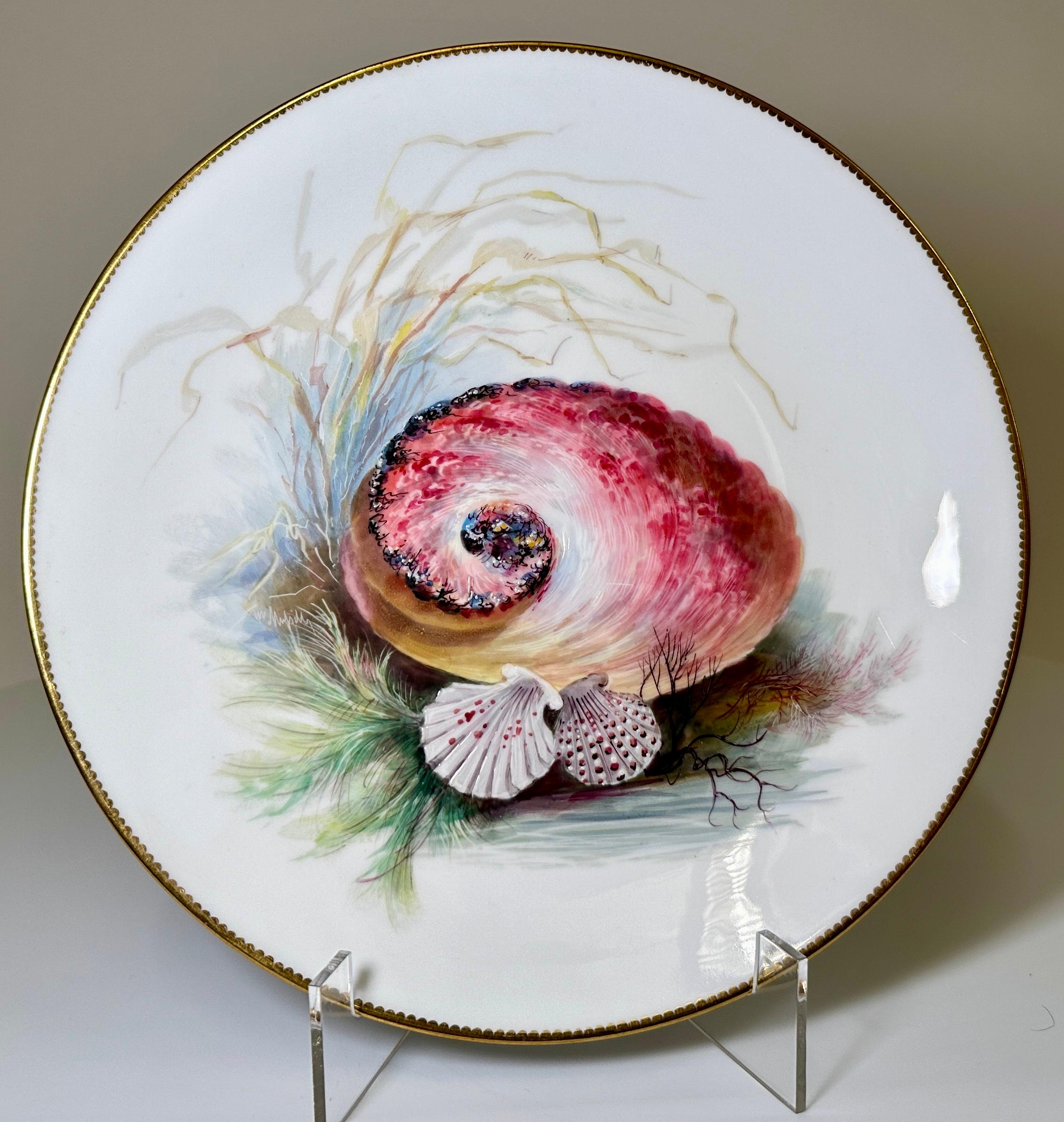 Set di 11 piatti di porcellana inglese Minton, circa 1880 in vendita 3