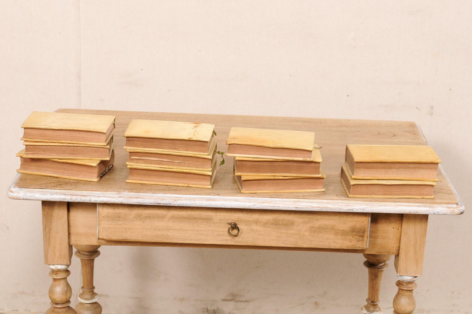 Set of 11 French Vellum Books, Circa 1730's For Sale 2