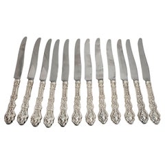Set of 11 Gorham Versailles Sterling Silver Handle Stainless Blade Knives