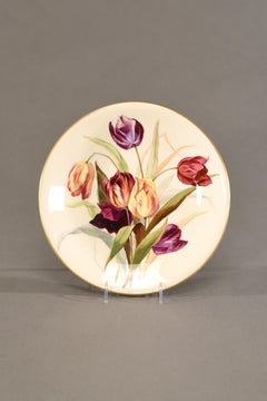 Set of 11 Royal Worcester Aesthetic Movement Dessert Plates Signed E. Raby