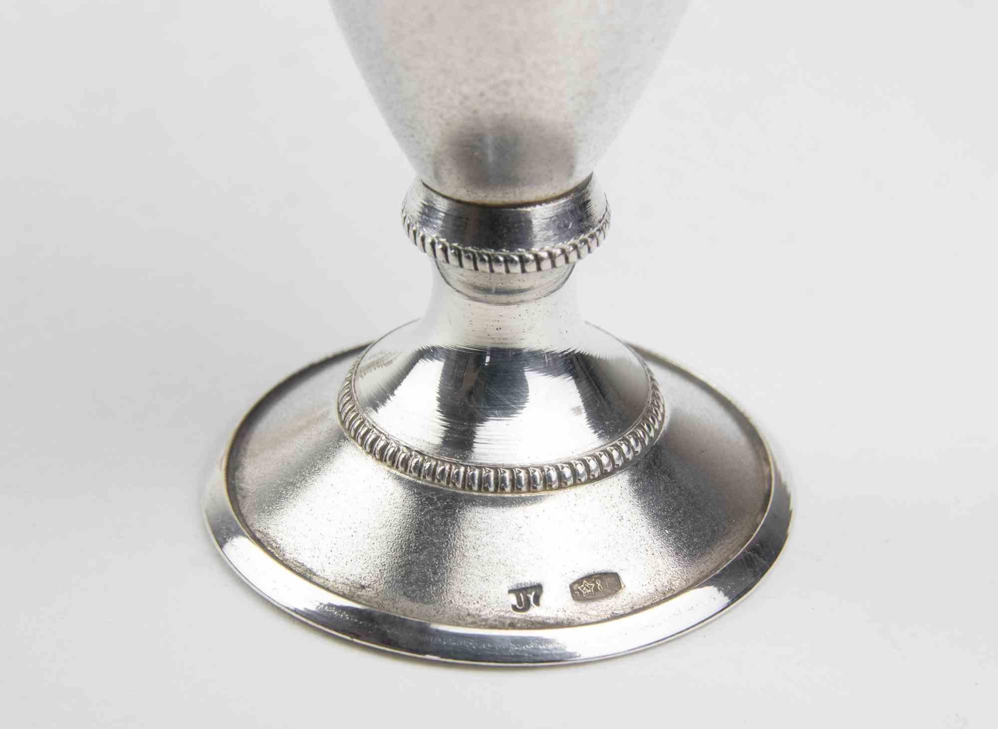 Set of 11 Silver Glasses by Russian Manufacture, italy, mid-20th Century In Good Condition For Sale In Roma, IT