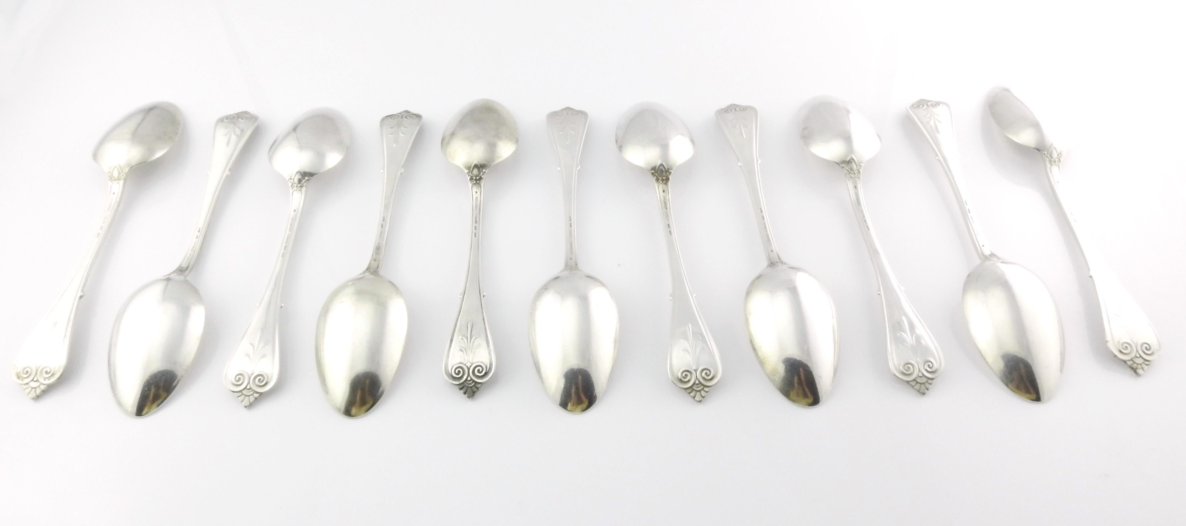 Unknown Set of 11 Tiffany & Co. Beekman Sterling Silver Oval Soup Spoons