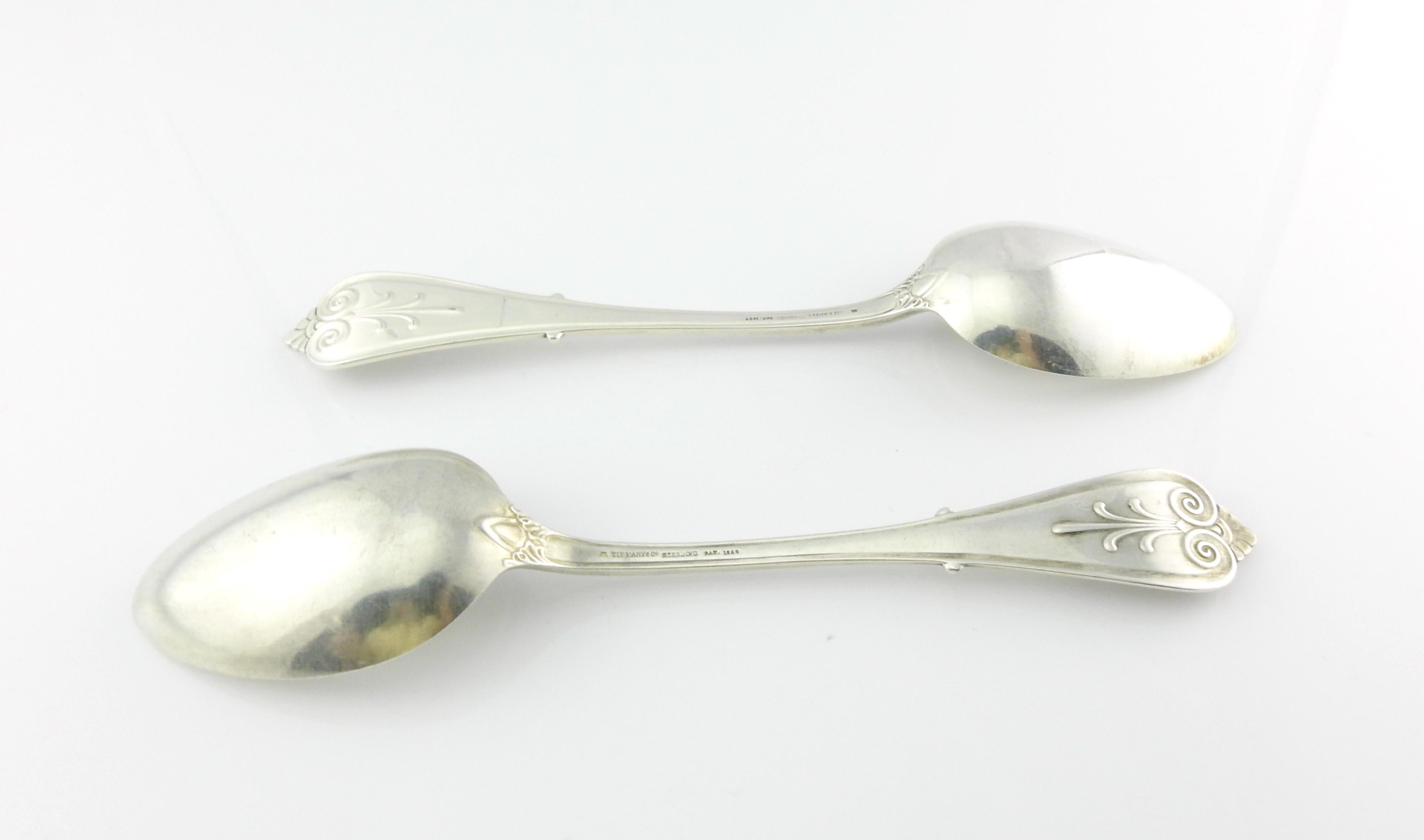 Set von 11 Tiffany & Co. Sterlingsilber-Tischlöffel mit Monogramm von Beekman (Europäisch)