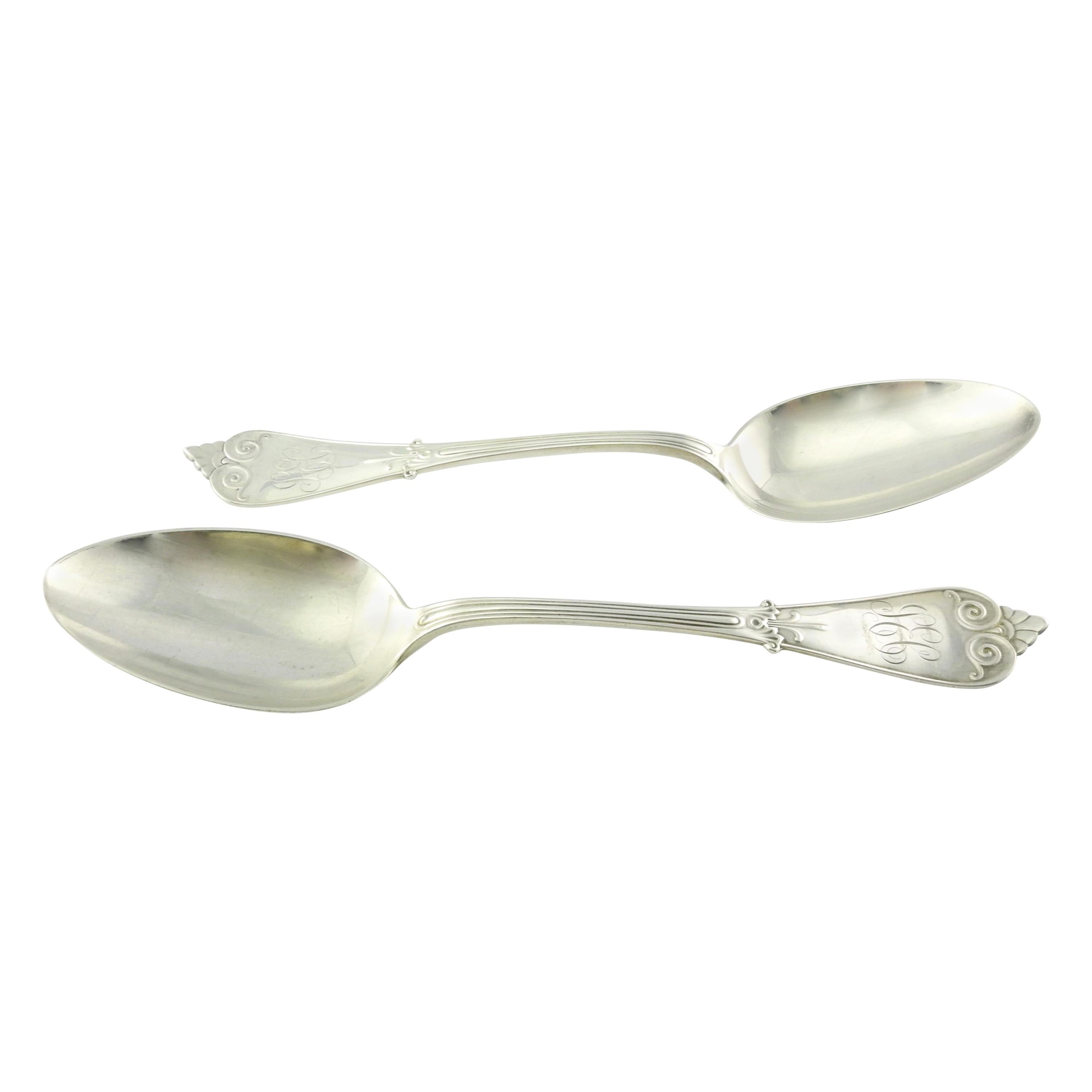 Set von 11 Tiffany & Co. Sterlingsilber-Tischlöffel mit Monogramm von Beekman