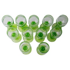 Set of 11 Vintage Liqueur, Limoncello Glasses from Bormioli, Italy, 1980s
