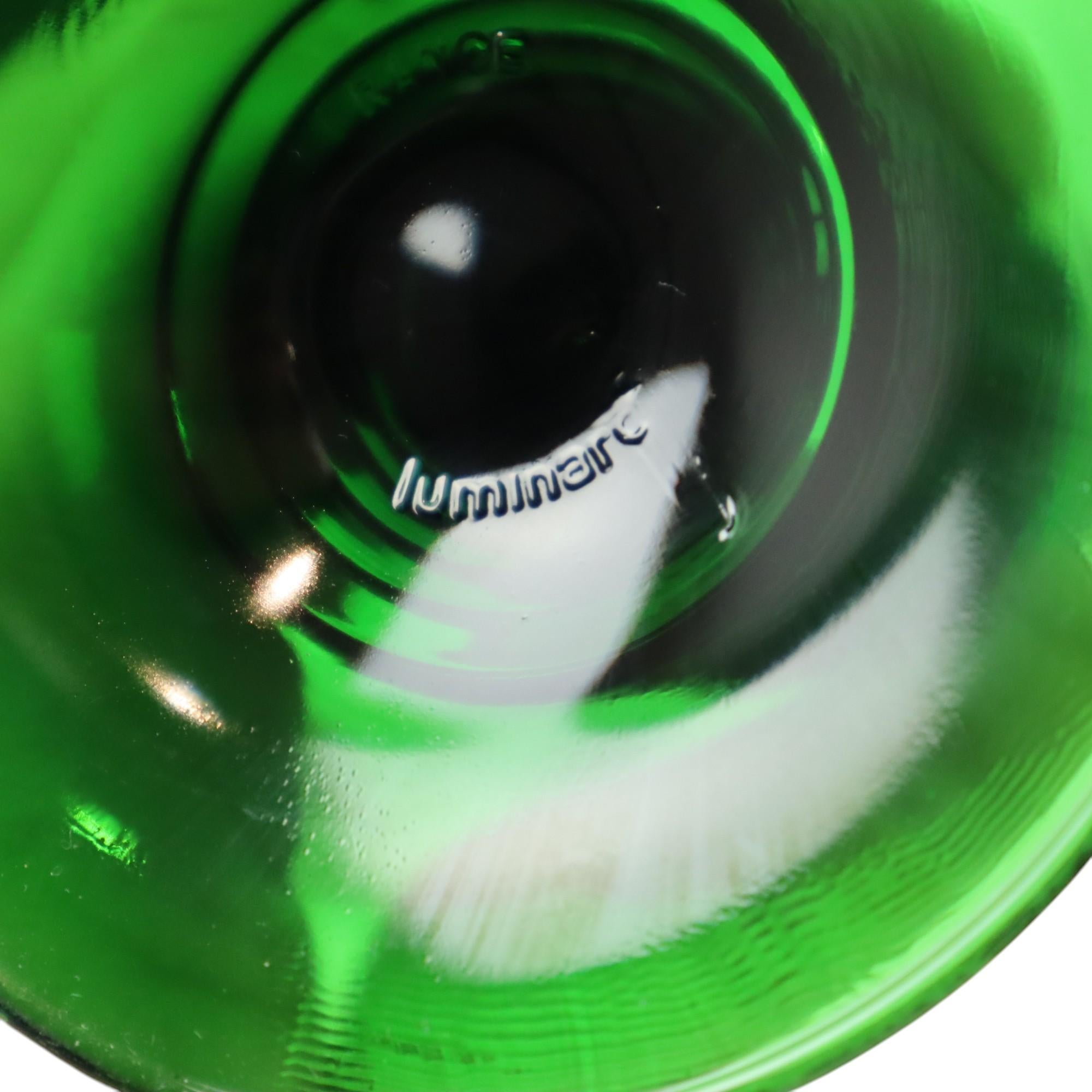 Set di 11 bicchieri da vino Vintage Luminarc Roemer con base a coste verde 3