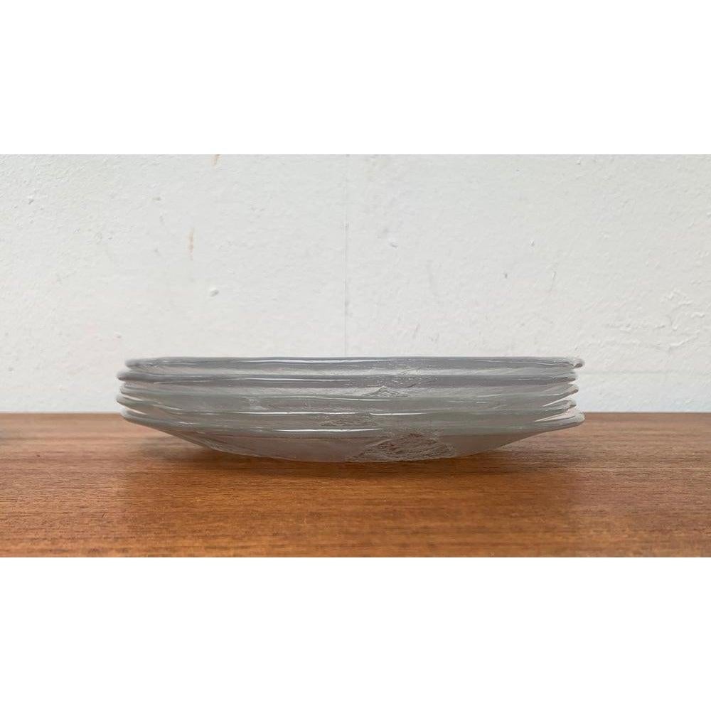 Set of 11 Vintage Swedish Glass Floral Plates by Ann Wärff for Kosta Boda For Sale 5