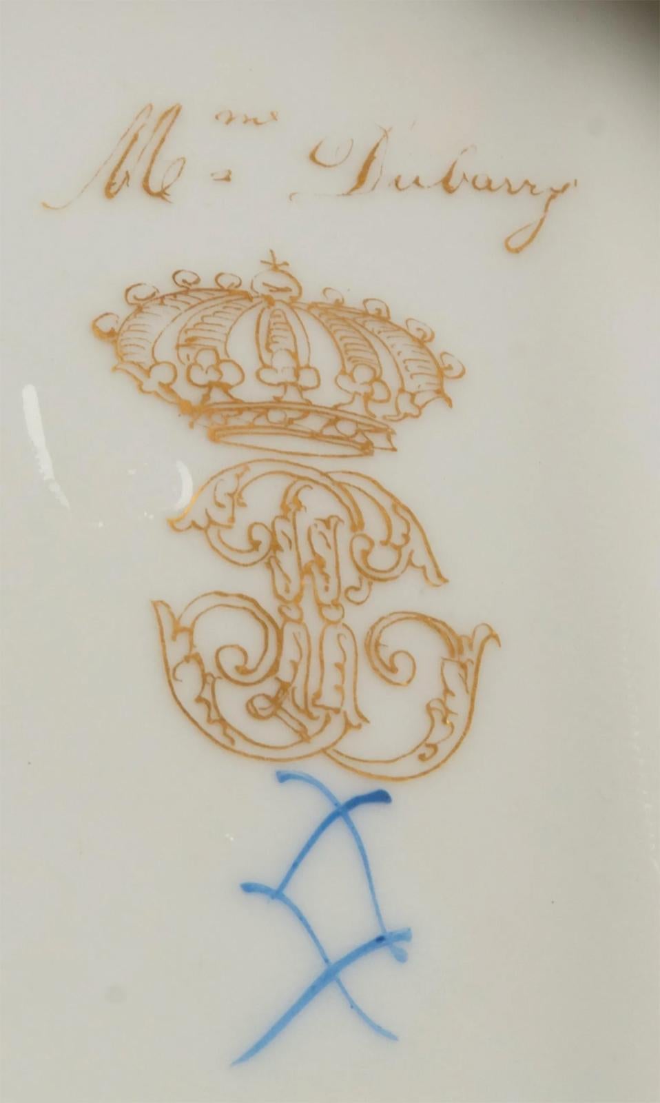 Set of 12 19th Century Sèvres Porcelain Plates For Sale 2