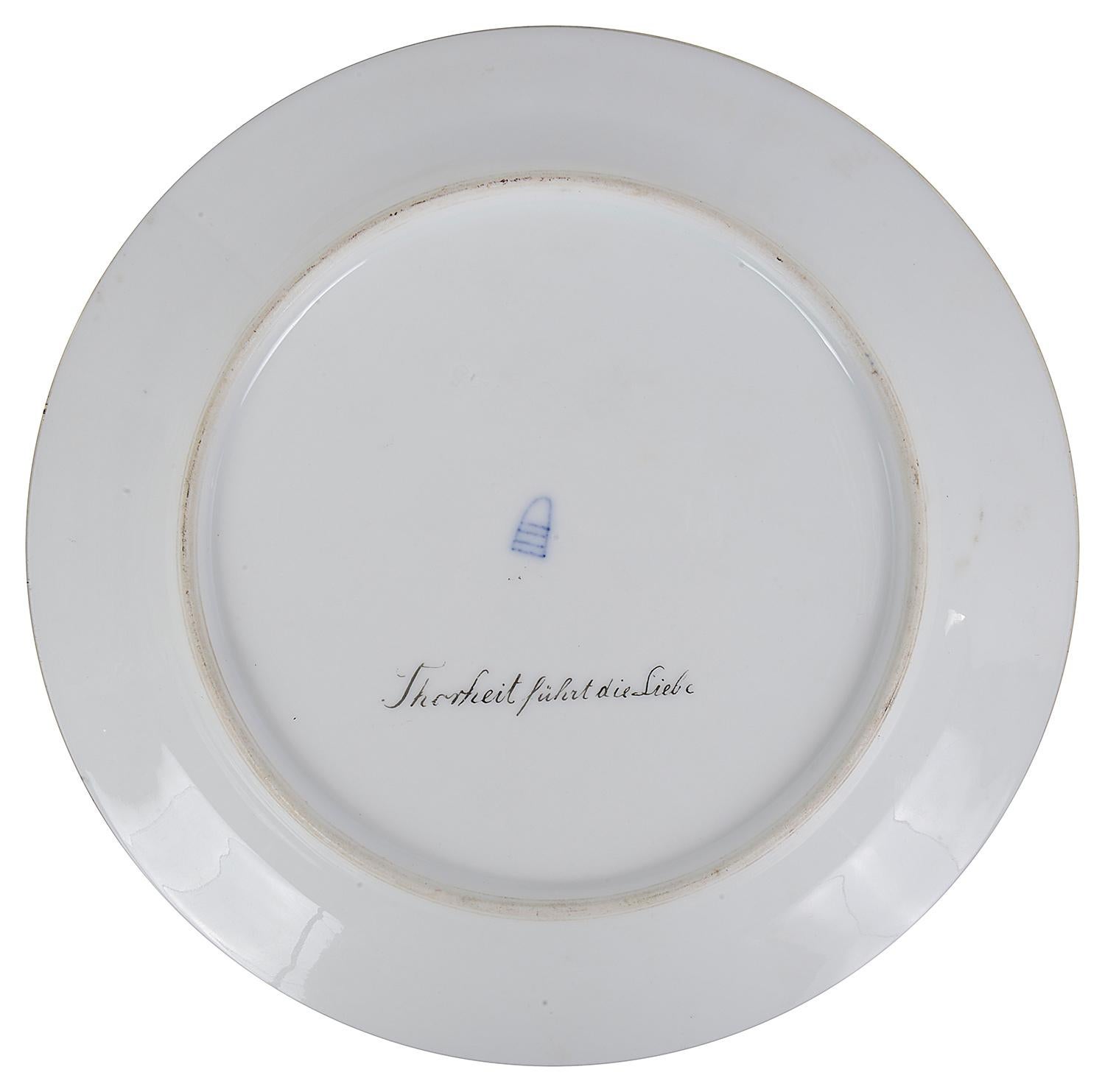 Set of 12, 19th Century Vienna Porcelain Plates For Sale 10