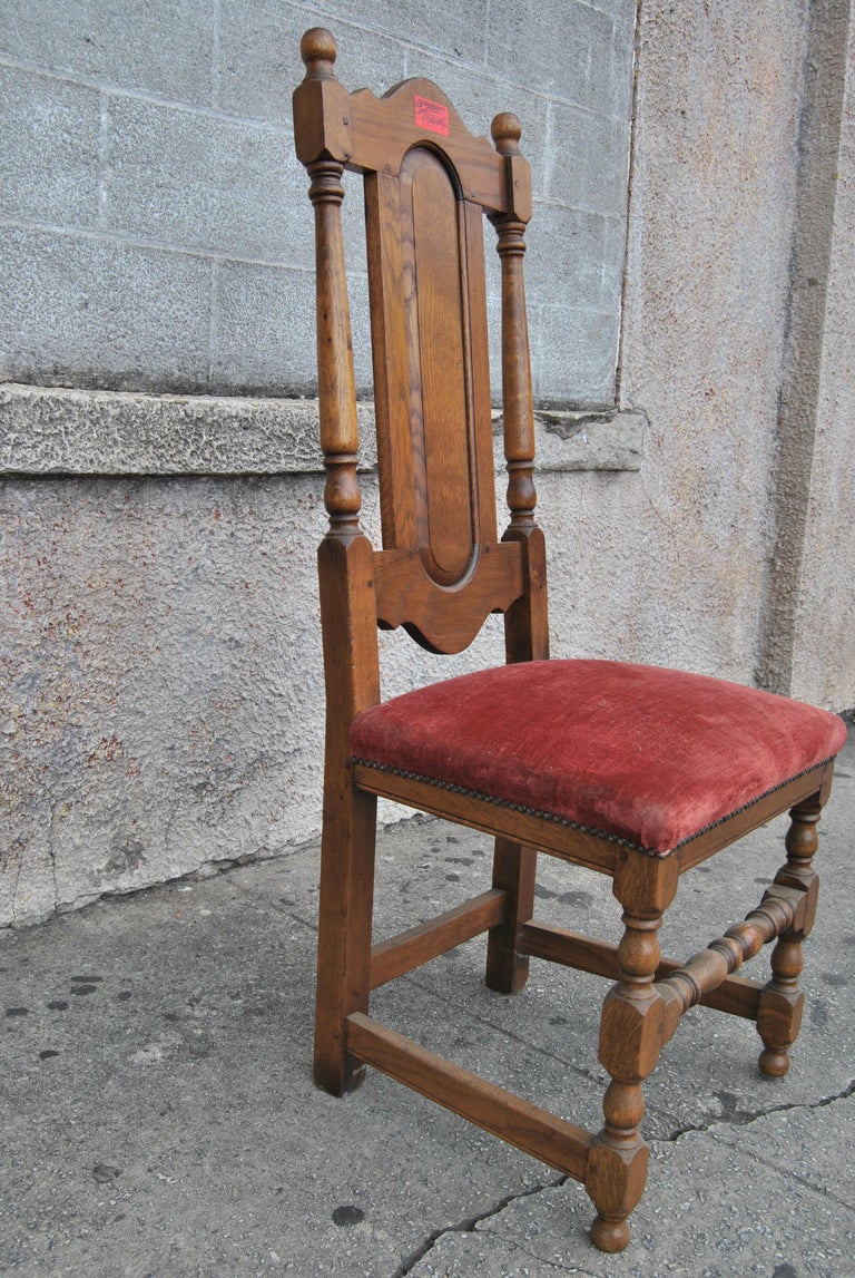 Set of 12 20th Century English Oak Chairs For Sale at 1stDibs