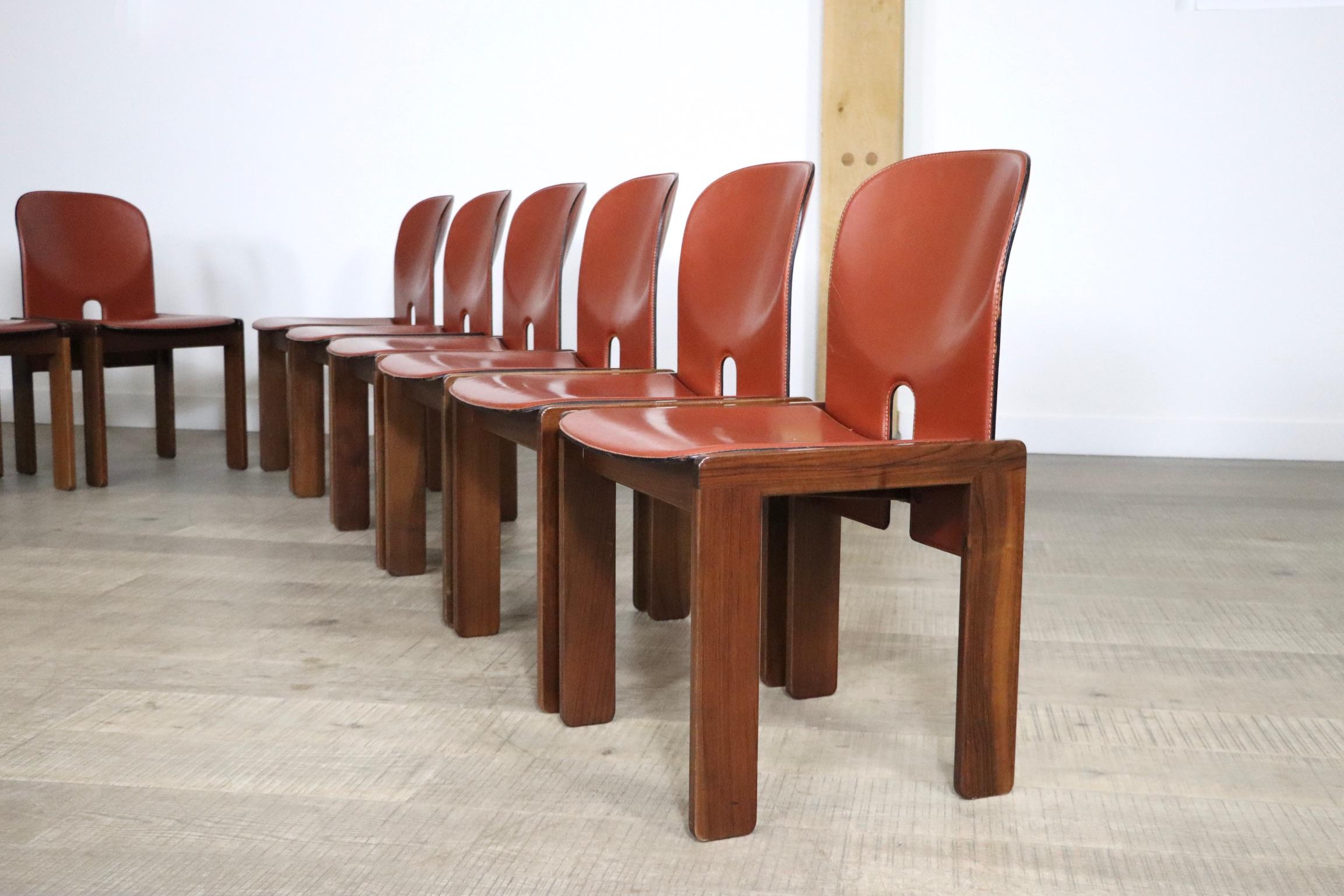 Set of 12 Afra and Tobia Scarpa 121 Chairs for Cassina Italy, 1965 5