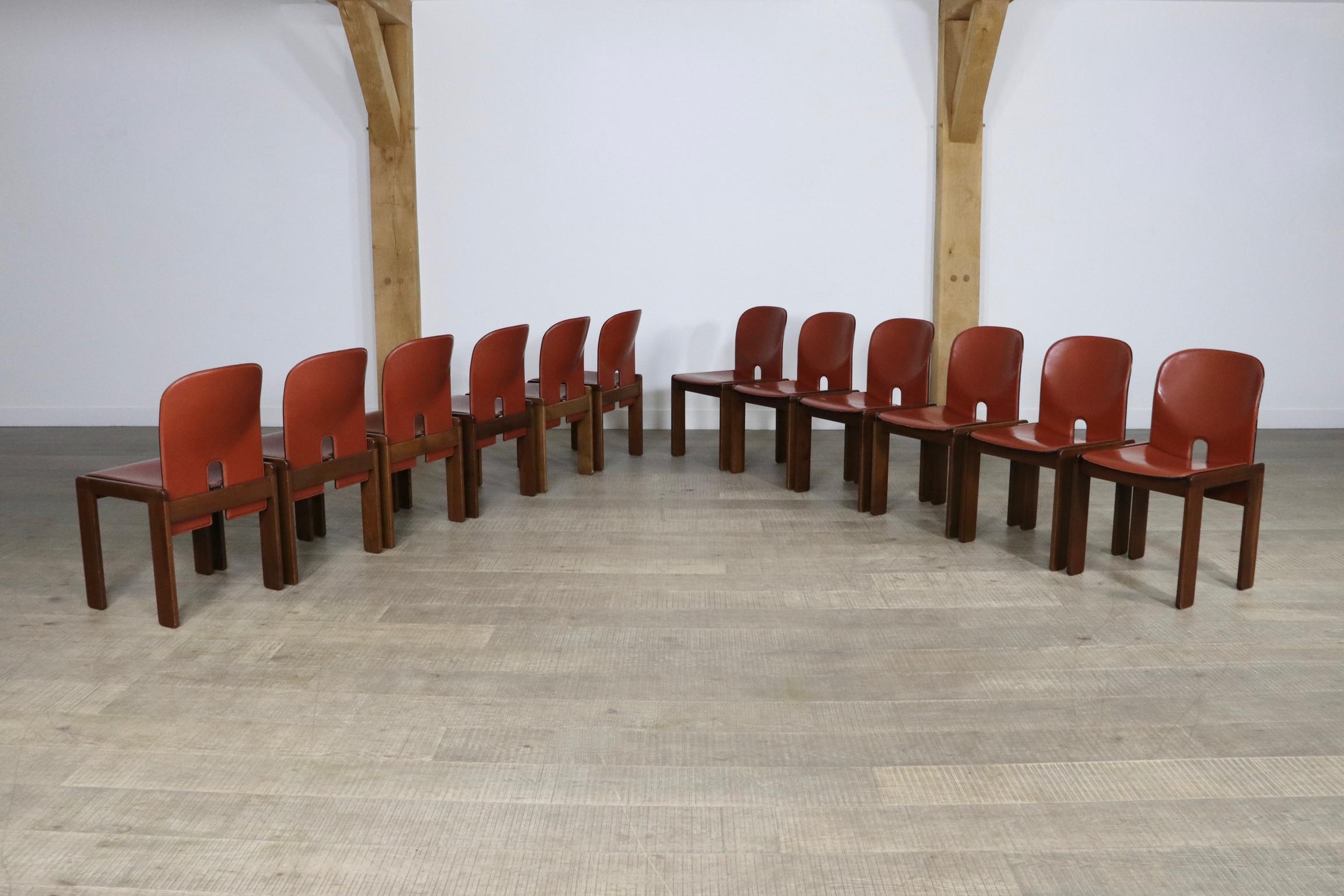 Set of 12 Afra and Tobia Scarpa 121 Chairs for Cassina Italy, 1965 7