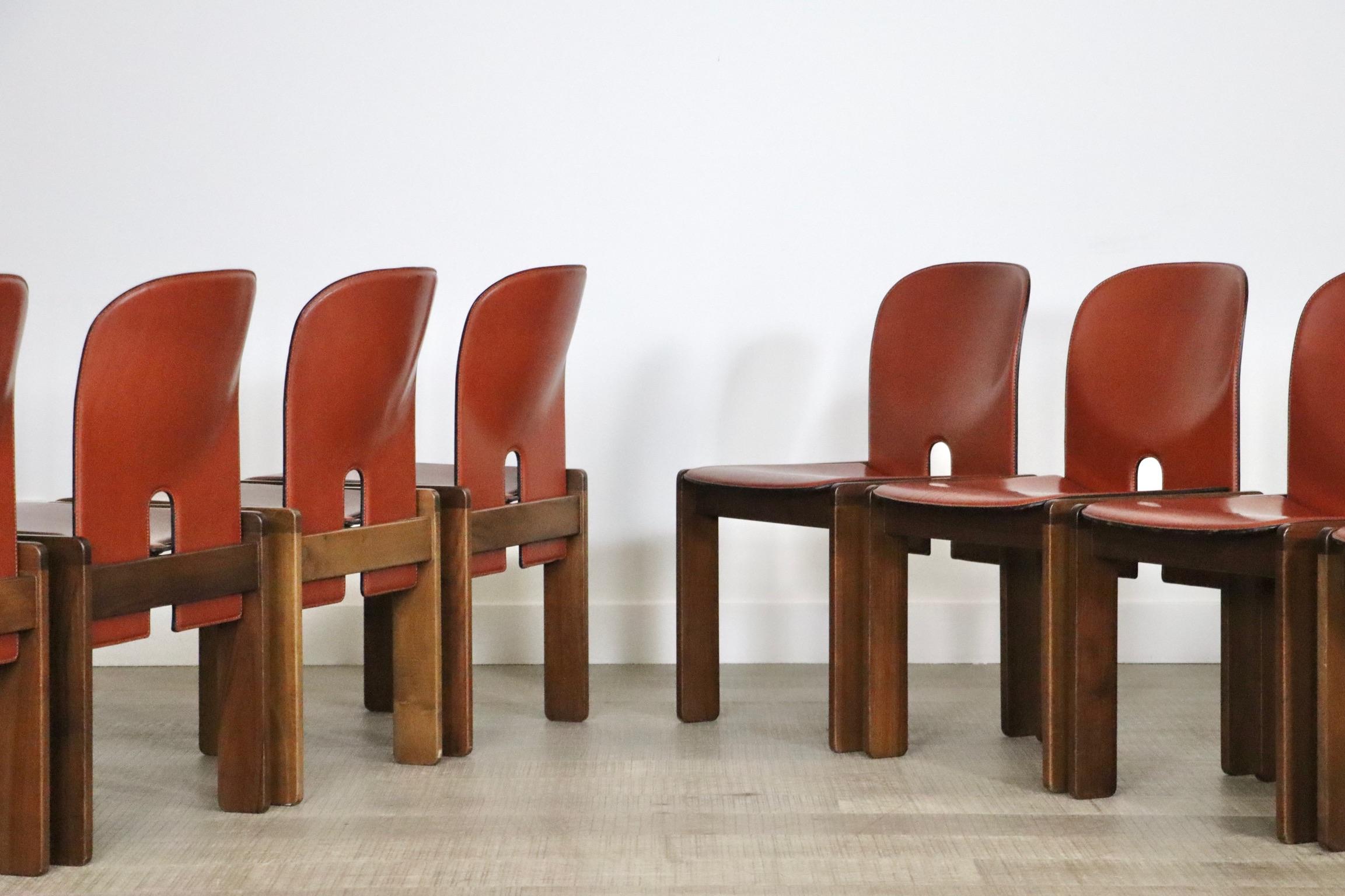 Set of 12 Afra and Tobia Scarpa 121 Chairs for Cassina Italy, 1965 8