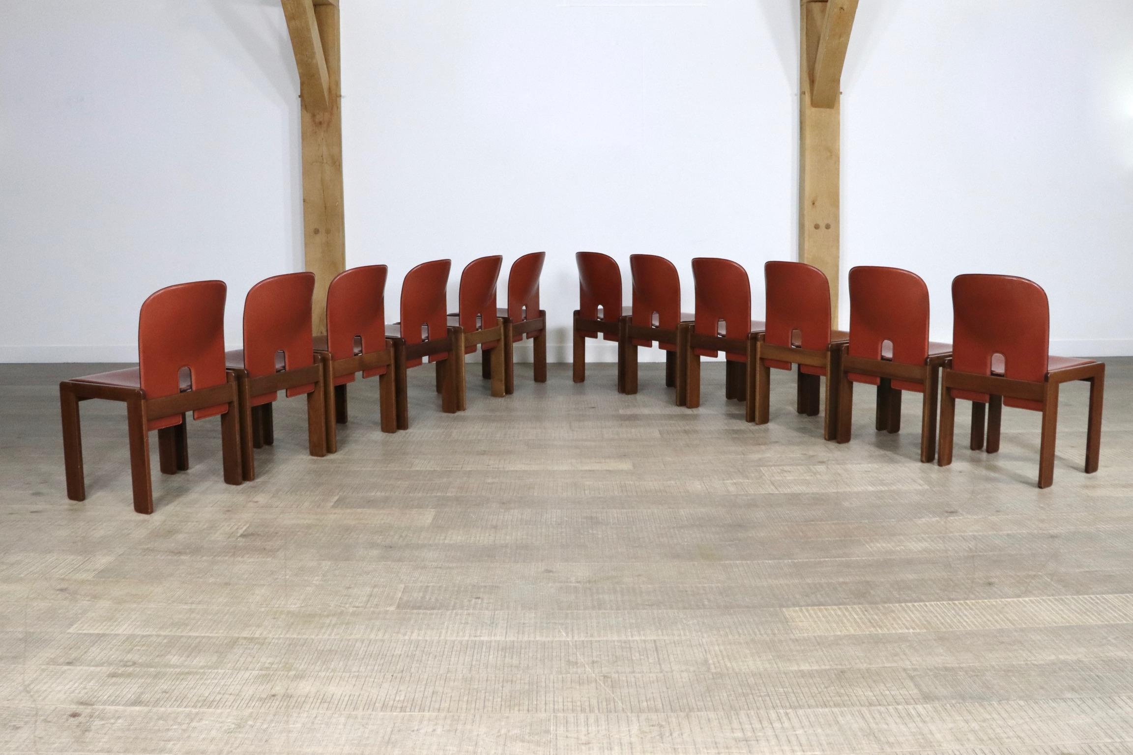 Set of 12 Afra and Tobia Scarpa 121 Chairs for Cassina Italy, 1965 9