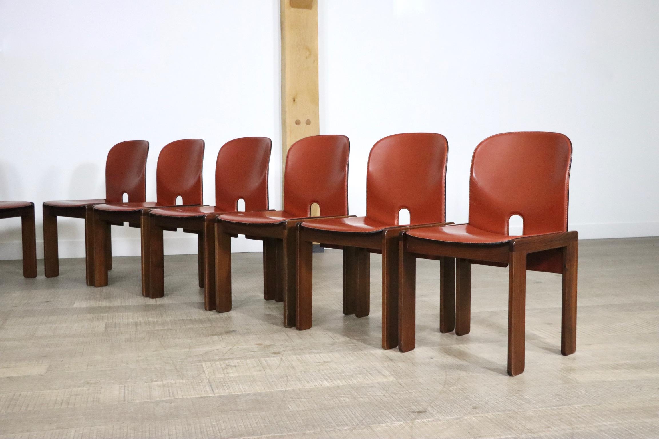 Set of 12 Afra and Tobia Scarpa 121 Chairs for Cassina Italy, 1965 10