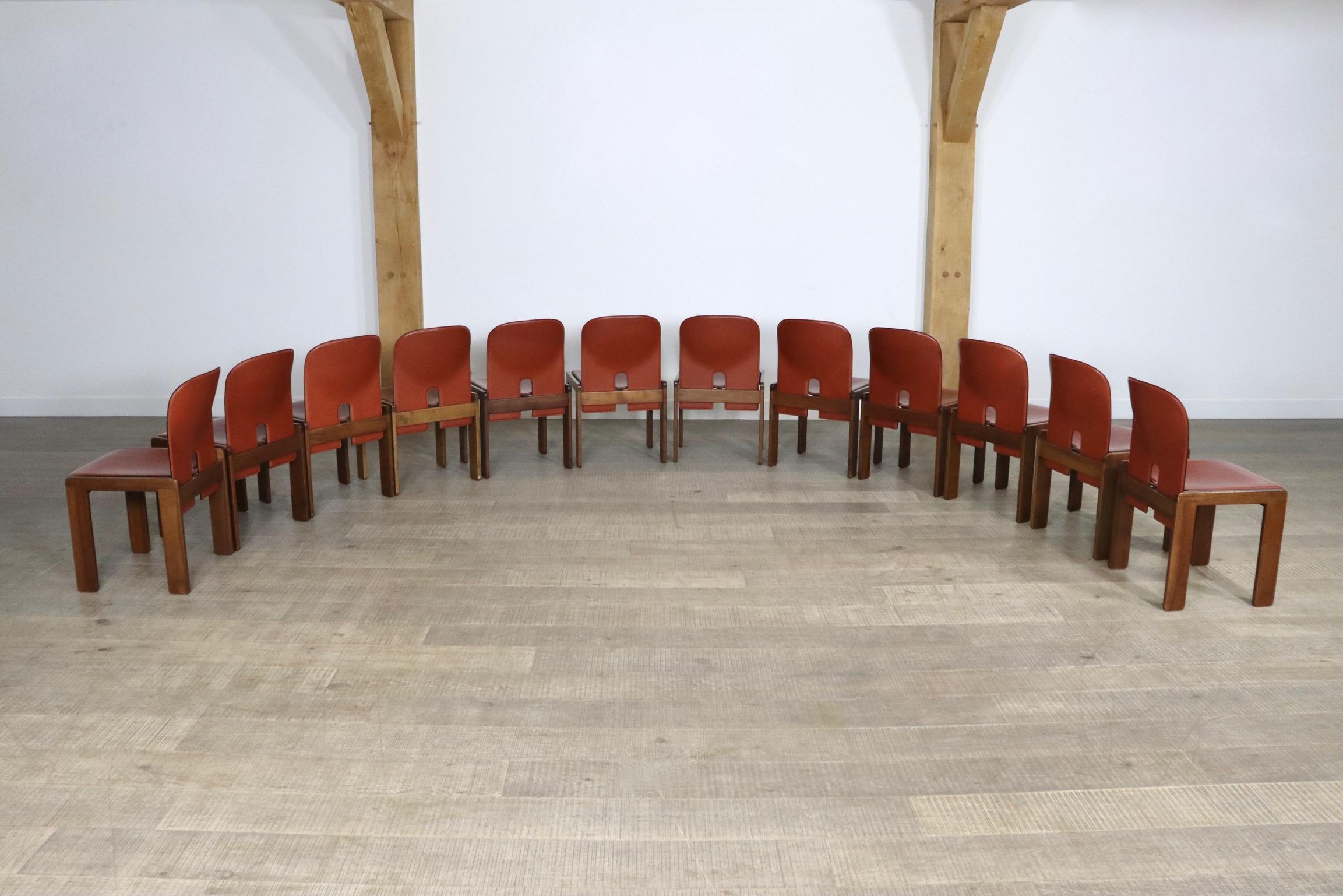 Set of 12 Afra and Tobia Scarpa 121 Chairs for Cassina Italy, 1965 13