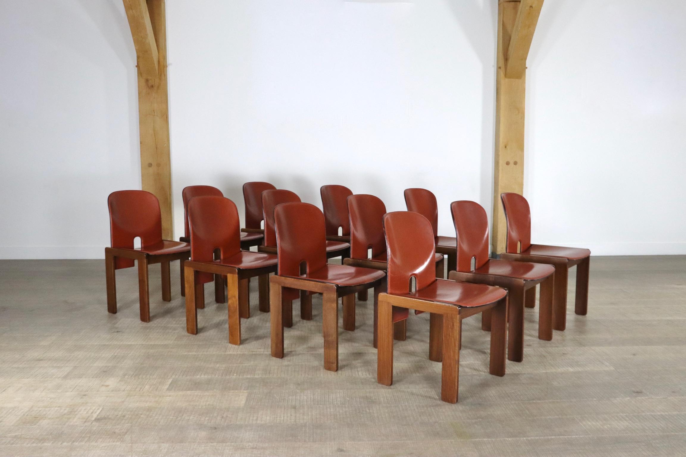 Set of 12 Afra and Tobia Scarpa 121 Chairs for Cassina Italy, 1965 3