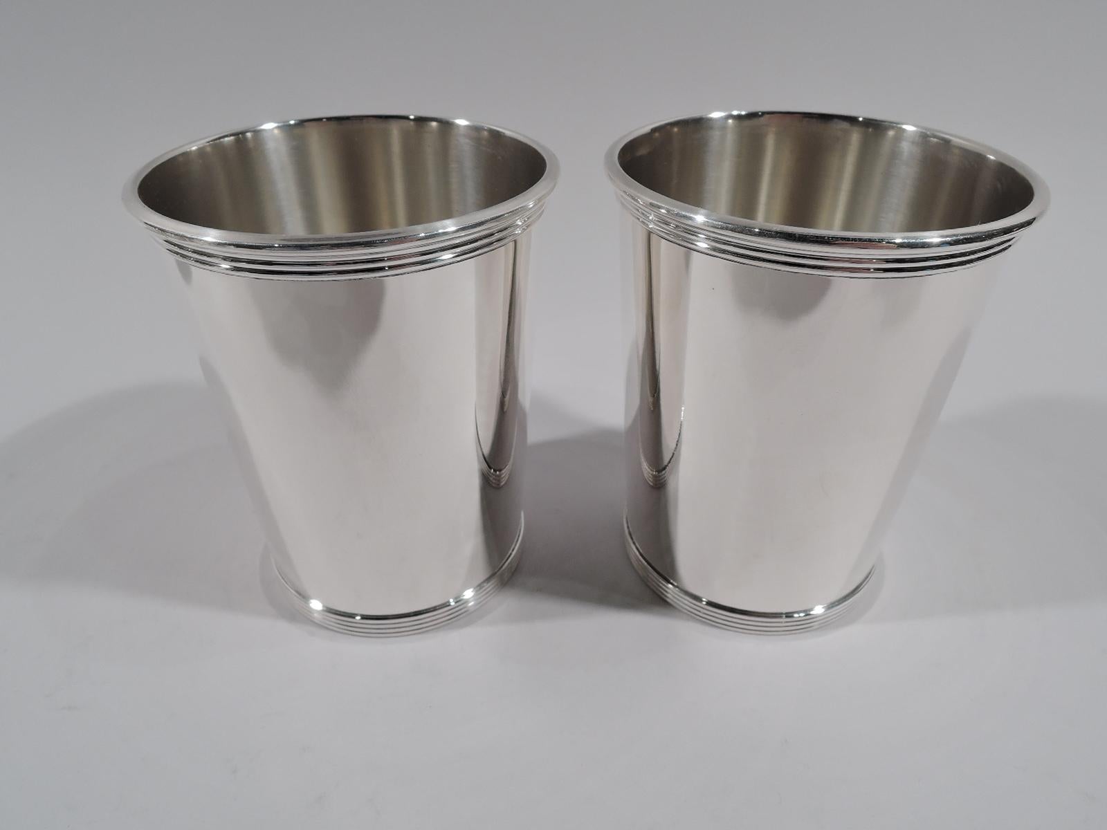 Set of 12 Alvin American Sterling Silver Mint Julep Cups In Excellent Condition In New York, NY