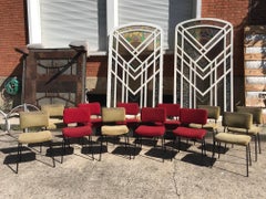 Ensemble de 12 chaises André Simard pour Airborne, France, années 1960