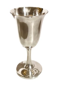 Set of 12 Antique American Sterling Silver Goblets Signed "Wallace" Circa 1900.