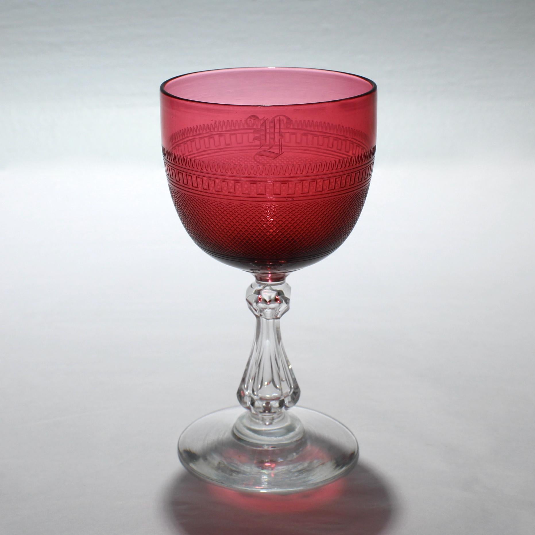 red glass antique