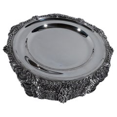 Set von 12 antiken englischen georgianischen Sterlingsilber-Esstellern