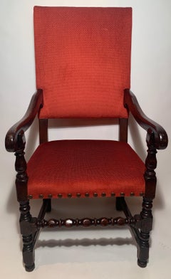 Set of 12 Antique English Oak Elizabethan Dining Chairs
