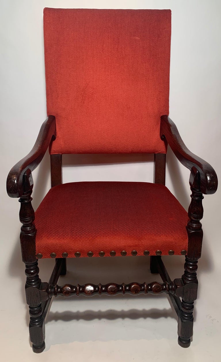 Set of 12 Antique English Oak Elizabethan Dining Chairs at 1stDibs