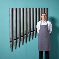 Set of 12 Antique English Organ Pipes