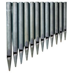 Set of 12 Used English Organ Pipes