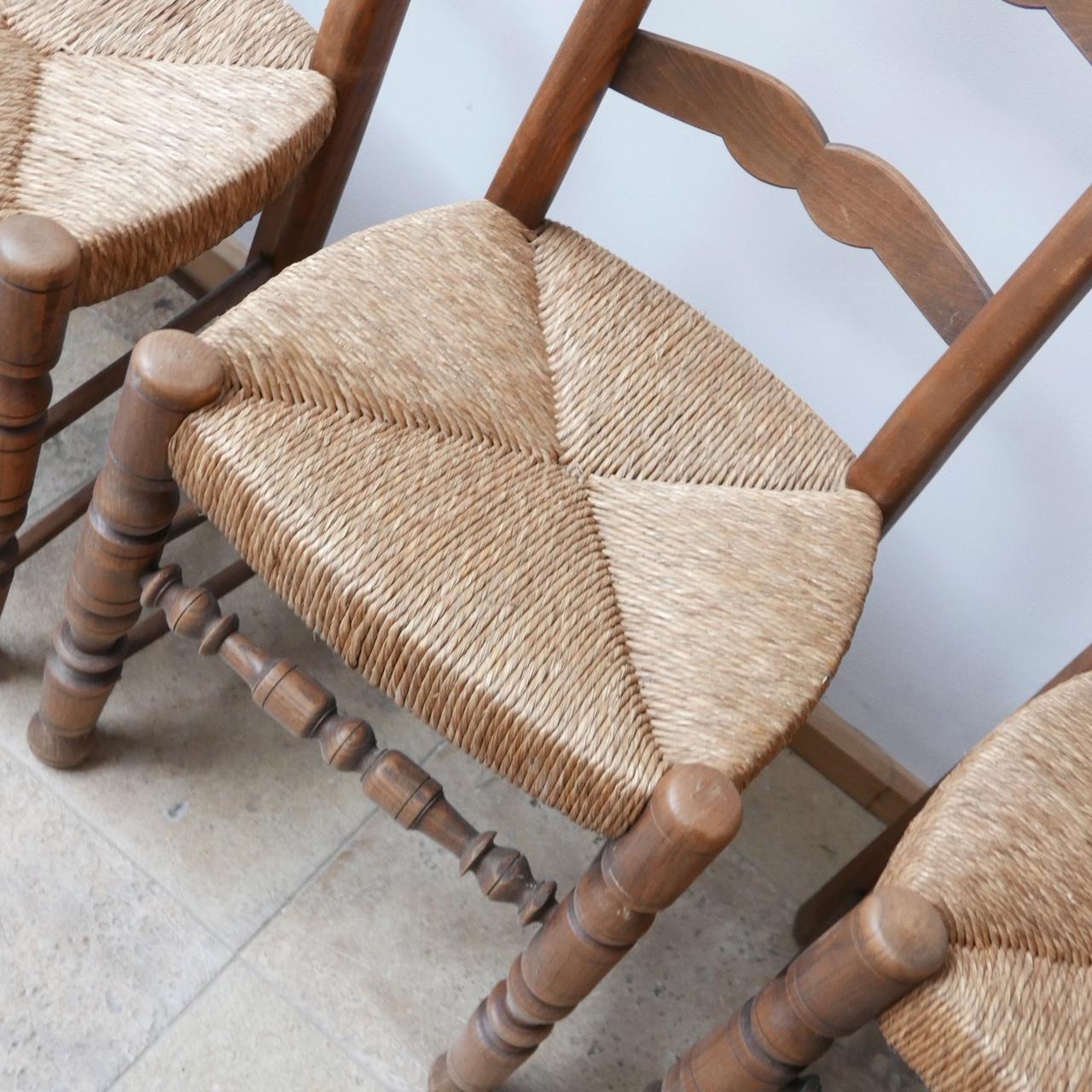 Set of 12 Antique French Farmhouse Dining Chairs 2