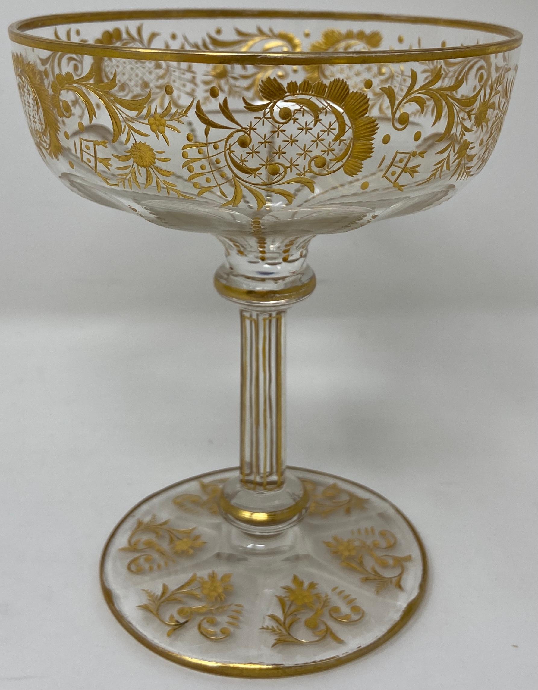 gold etched wine glasses