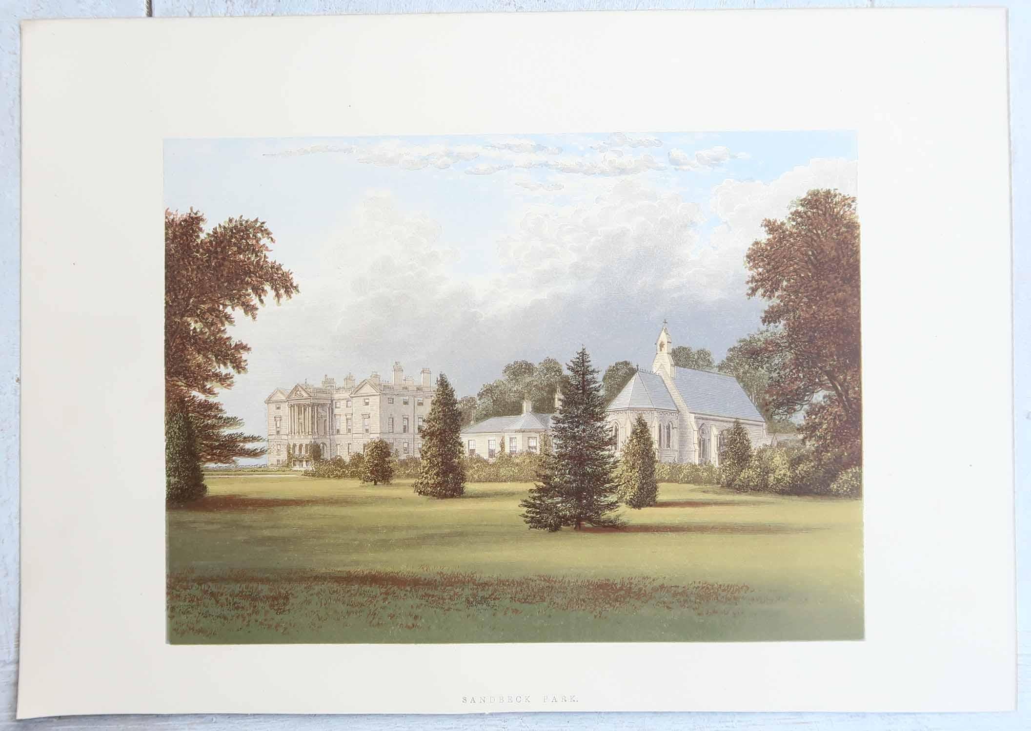 Ensemble de 12 Antiquities of English Country Houses & Garden, C.1880 en vente 4