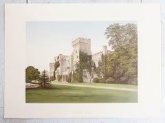 Set di 12 stampe antiche di case e giardini di campagna inglesi, C.C. 1880