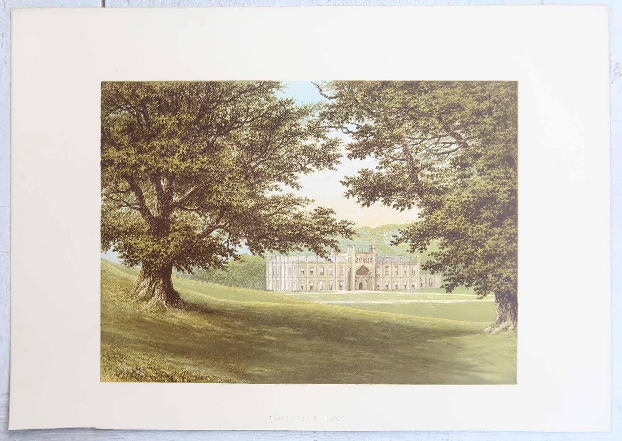Georgien Ensemble de 12 Antiquities of English Country Houses & Garden, C.1880 en vente