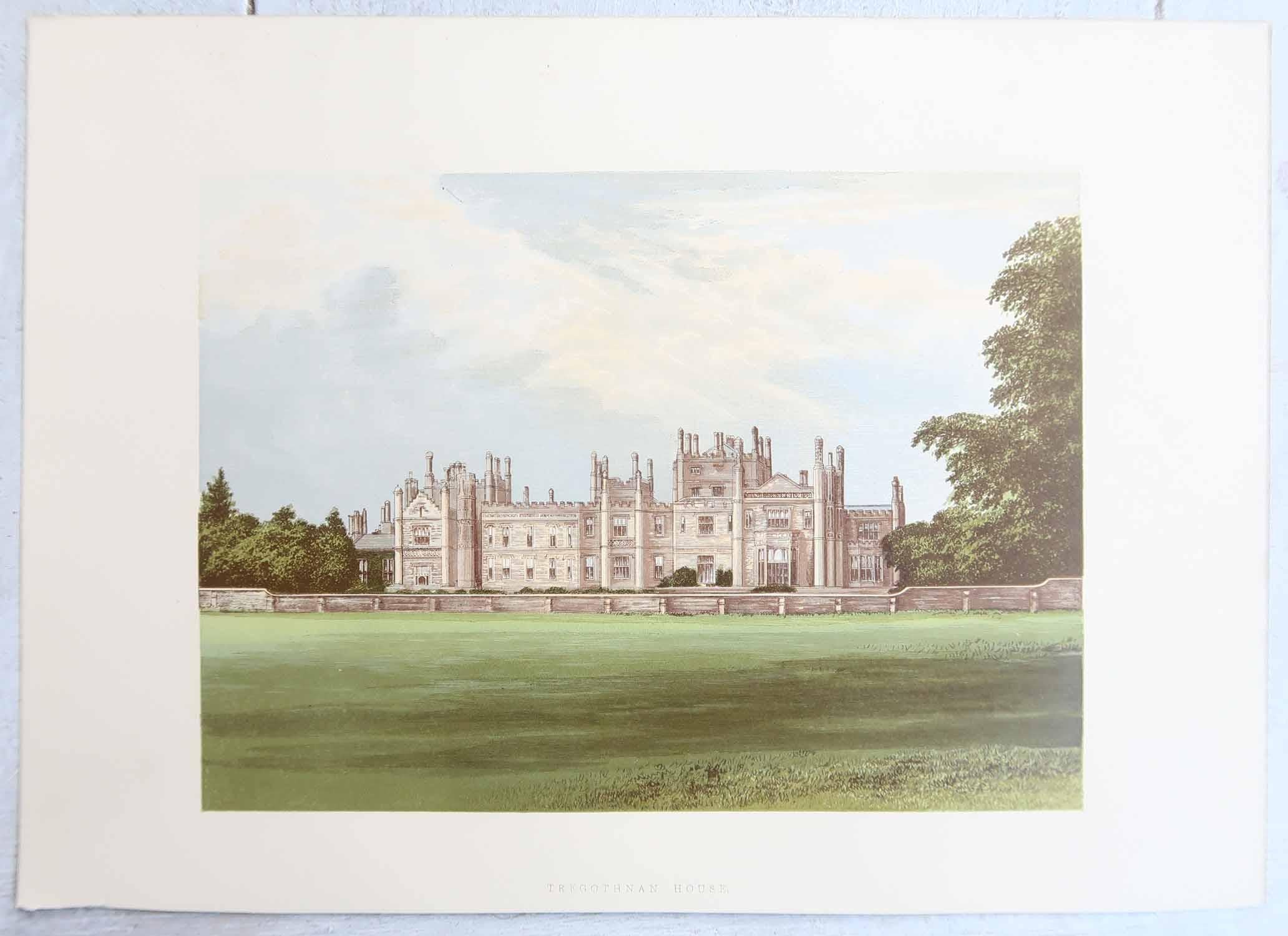 Papier Ensemble de 12 Antiquities of English Country Houses & Garden, C.1880 en vente
