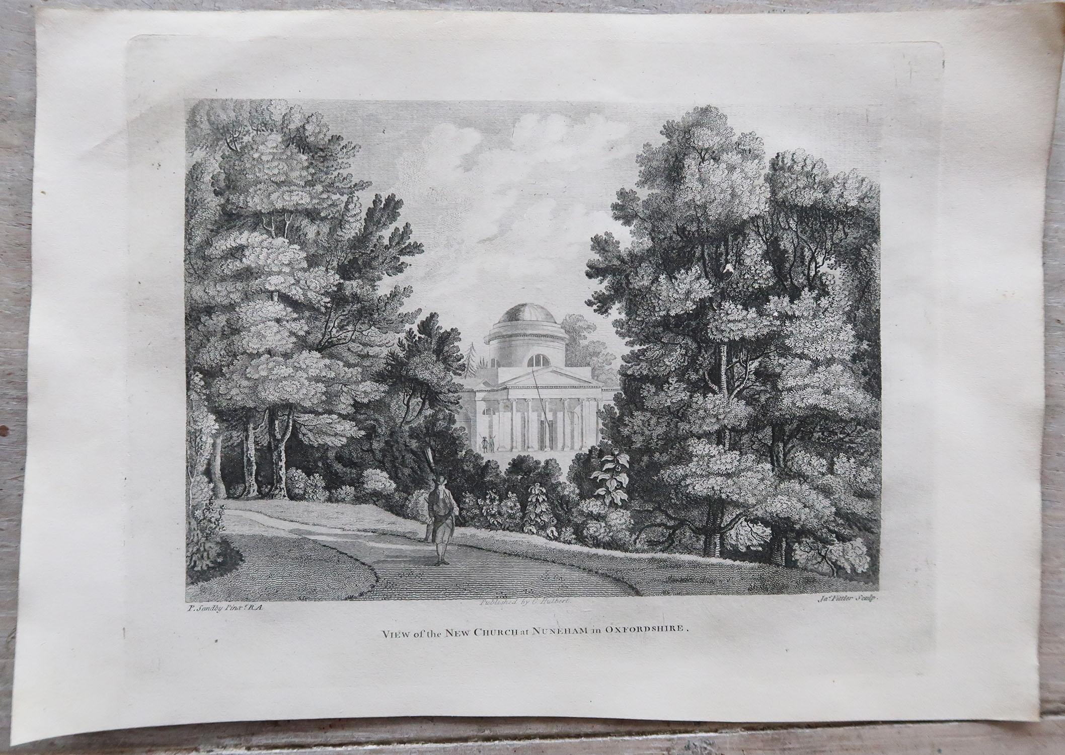 Set of 12 Antique Prints of English Country Houses and Gardens, circa 1800 2