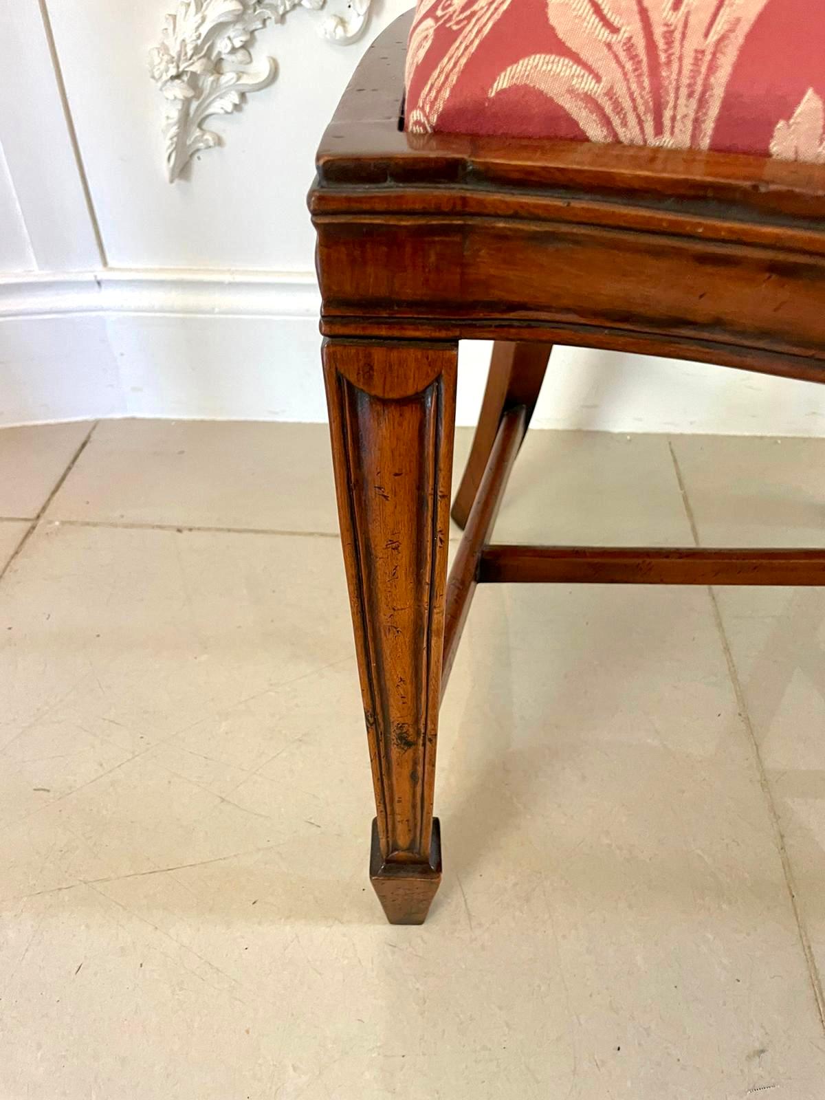 Set of 12 Antique Quality Mahogany Shield Shaped Back Dining Chairs 1