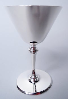 Set di 12 coppe da cocktail antiche in argento Tiffany Art Deco