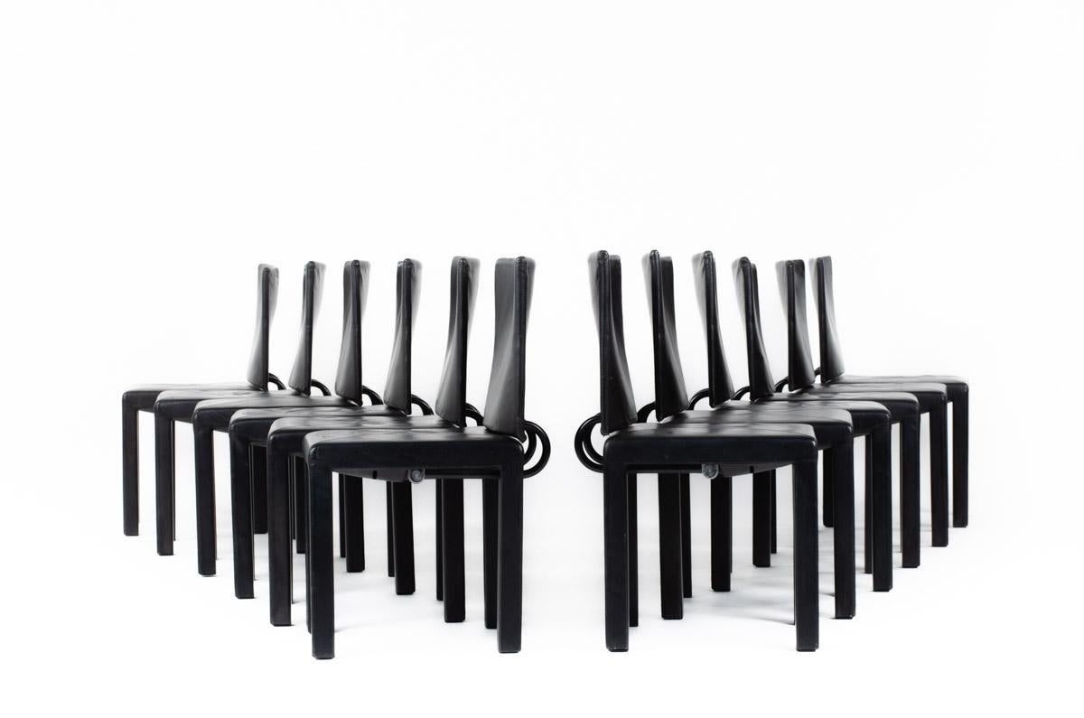 Set of 12 Arcadia chairs by Paolo Piva for B&B Italia, 1980 9
