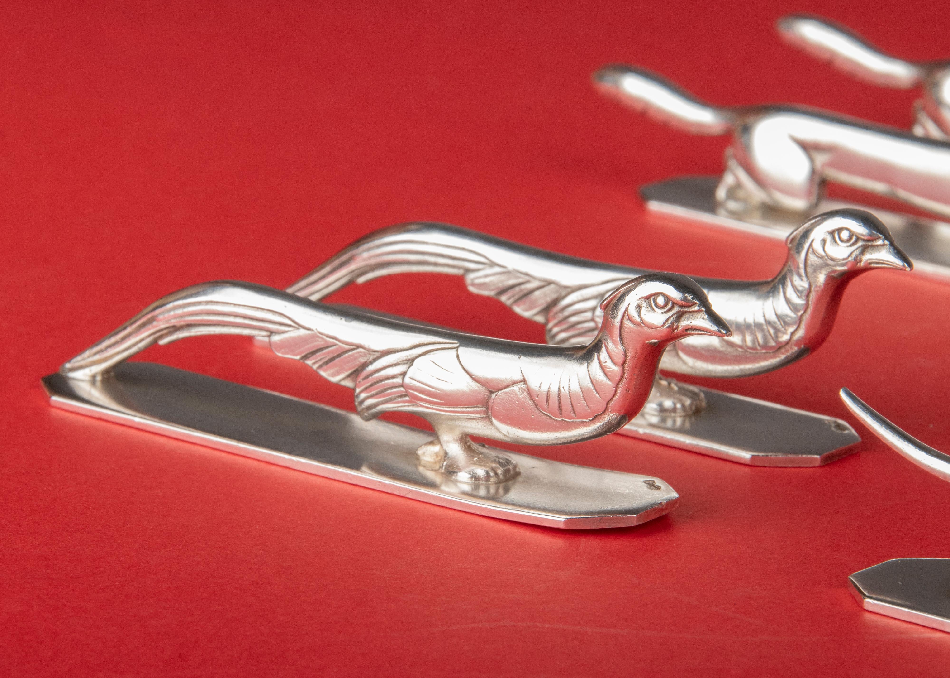 porte couteaux argent animaux