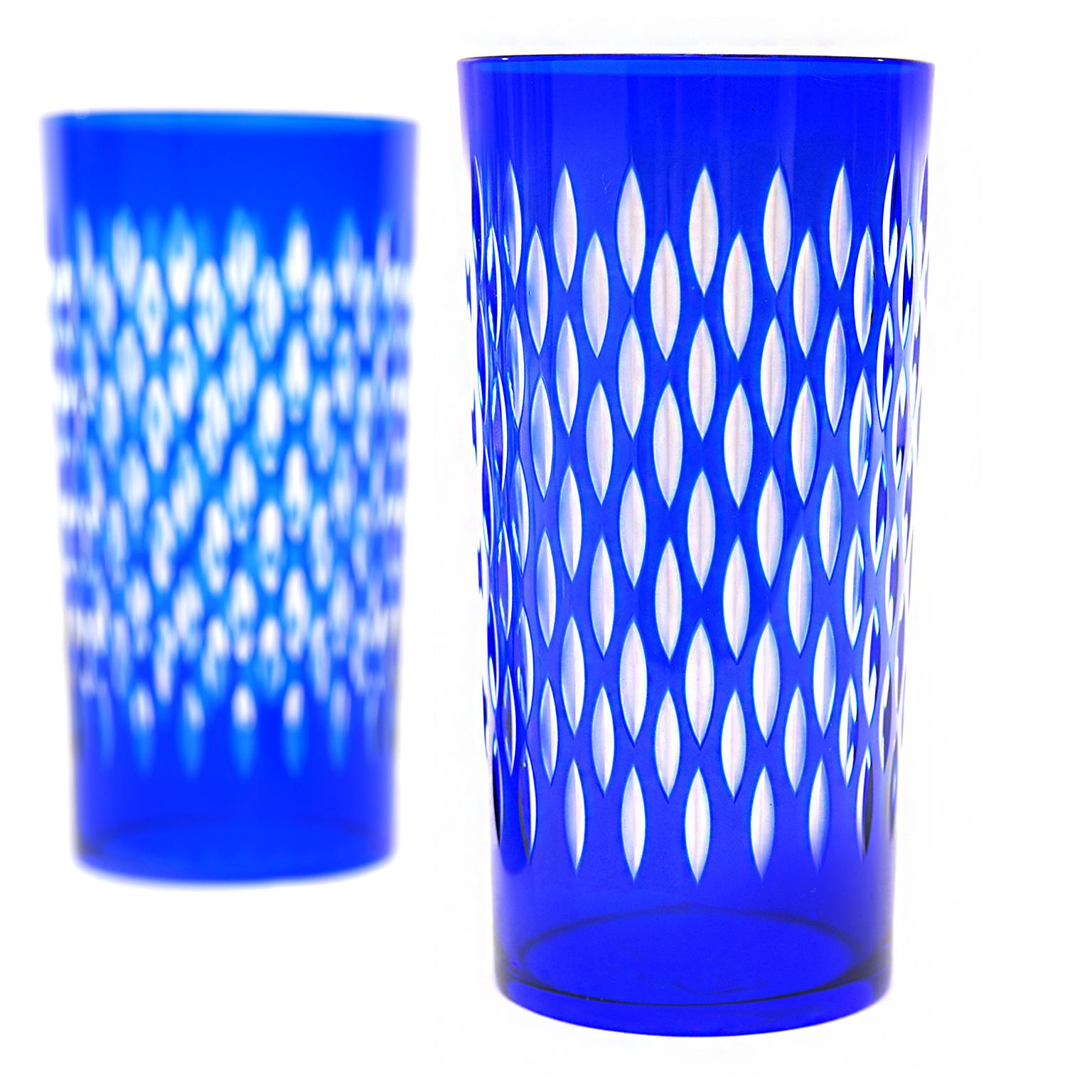 baccarat blue cups